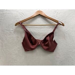 Love by Gap 34C Bra NWT Burgundy Underwire Lined Everyday T-Shirt Bra Womens